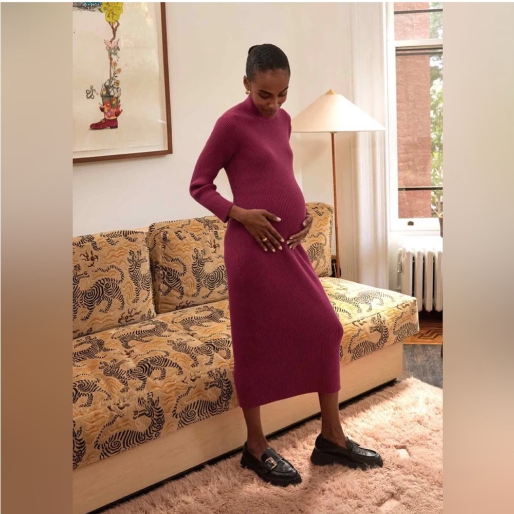 Hatch Berry Midi Dress